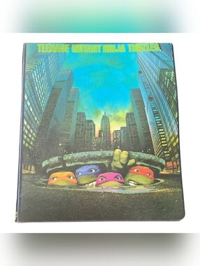 ​Vintage 90s Teenage Mutant Ninja Turtles Movie 3-Ring Binder Org Live Action